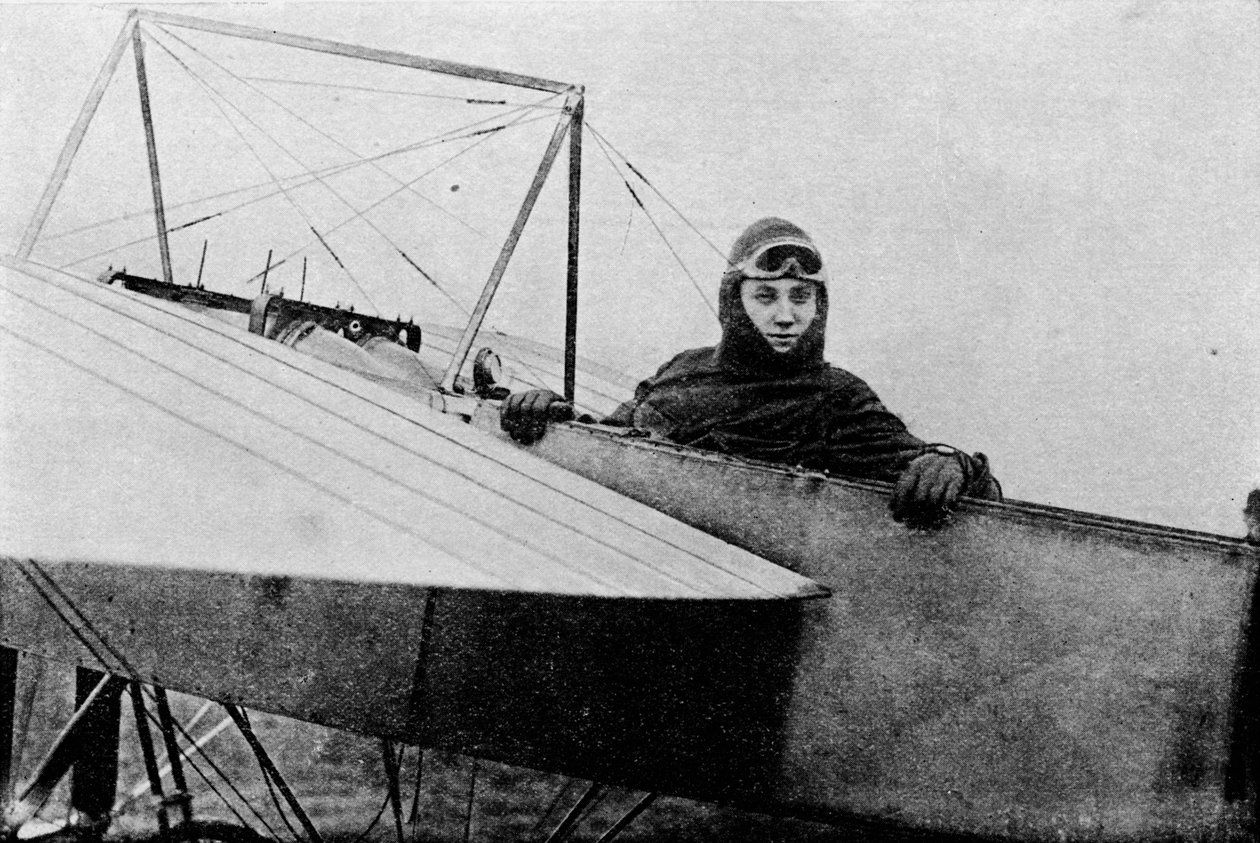 Gustav Hamel, az első brightoni légiverseny győztese, 1911, 1933. alkotó: Flight Photo