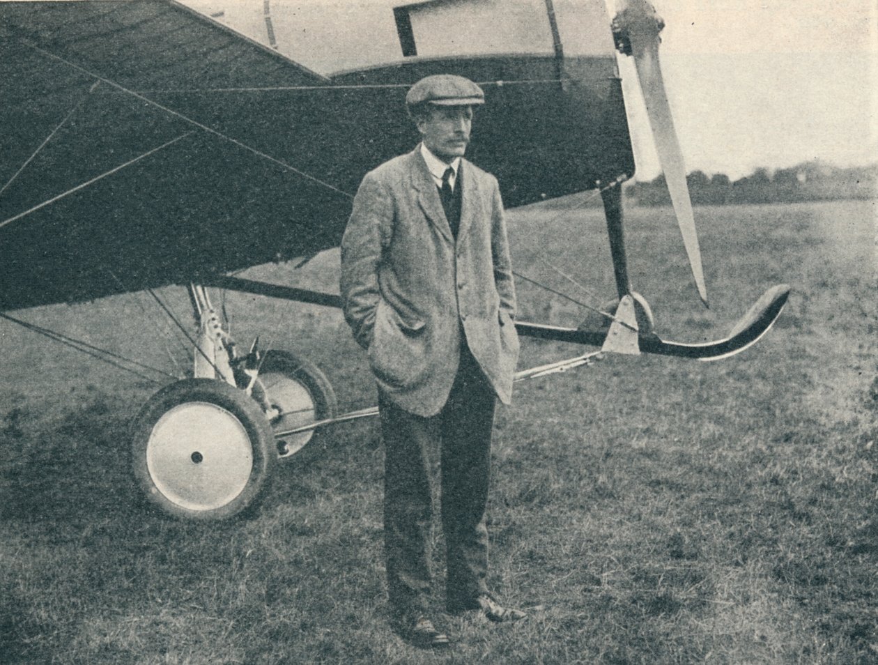 London-Brighton Race: Harold Barnwell, a Martinsyde pilótája, 1913 1934 alkotó: Flight Photo