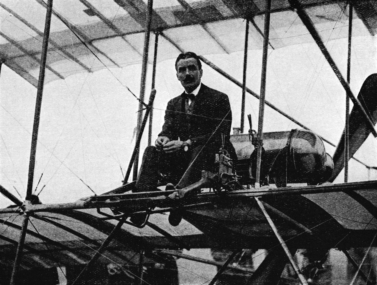 Az első brit pilóta, aki világrekordot döntött: Bertram Dickson kapitány, 1910, 1933 alkotó: Flight Photo