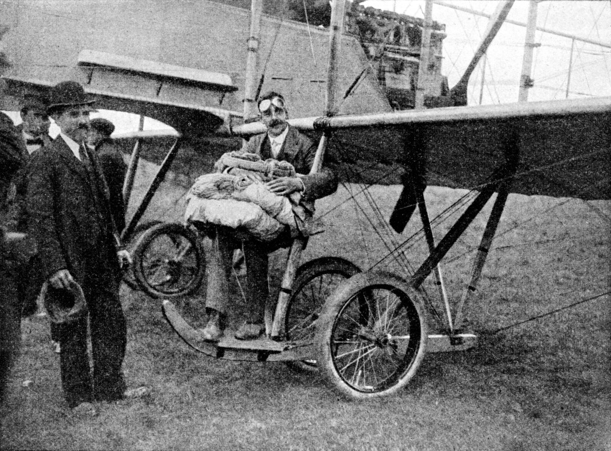 Az első ejtőernyős leesés egy repülőgépről Angliában, 1914 1934 alkotó: Flight Photo