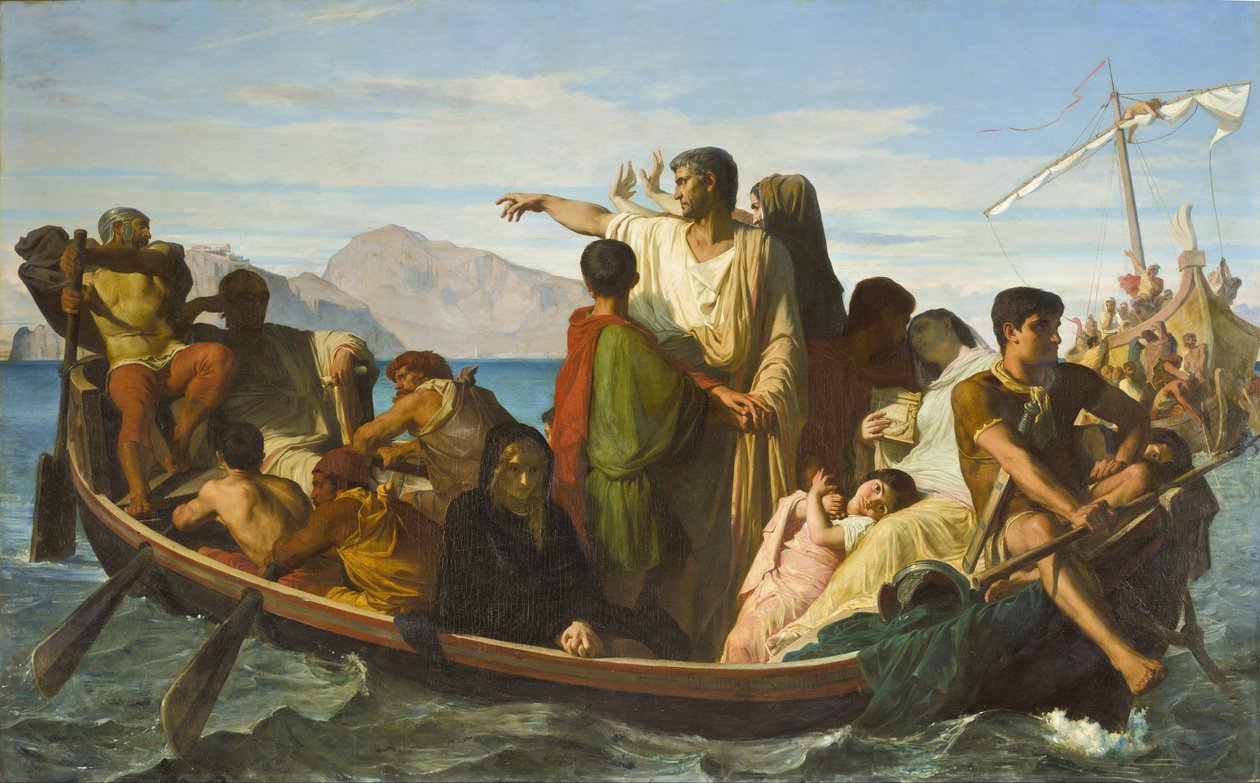 Tiberius száműzöttek alkotó: Félix Joseph Barrias