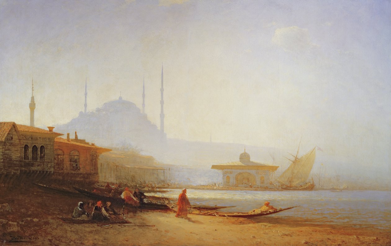 Isztambul látképe, 1864 alkotó: Félix Ziem