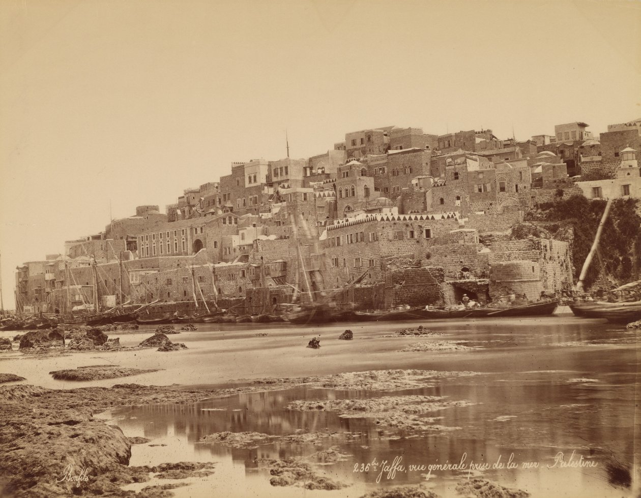 Jaffa, Általános kilátás a tenger felől - Palesztina alkotó: Félix Bonfils