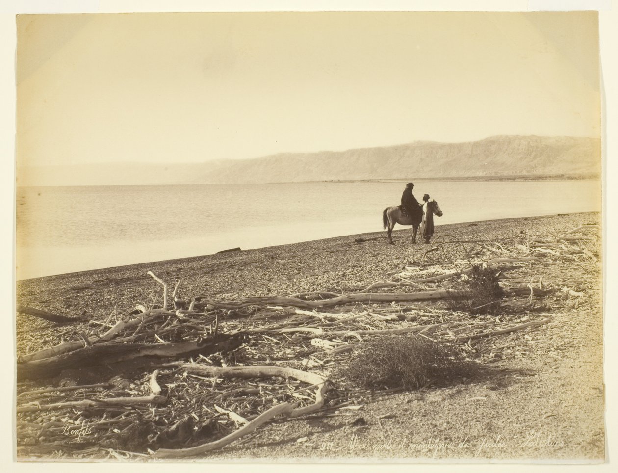 Holt-tenger és a Júdeai-hegység. Palesztina (Holt-tenger és Júdea-hegység, Palesztina) alkotó: Félix Bonfils
