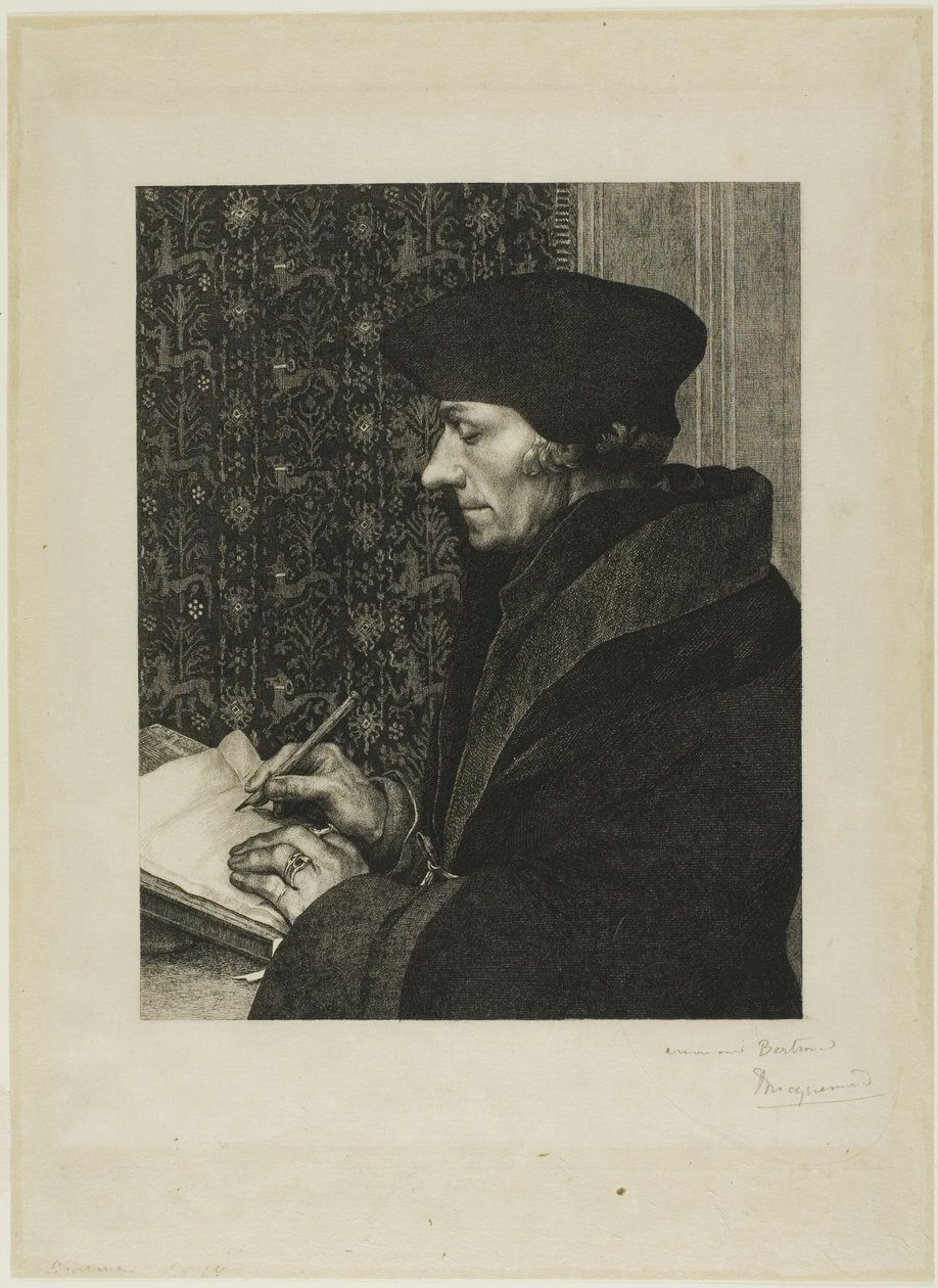 Erasmus alkotó: Félix Henri Bracquemond