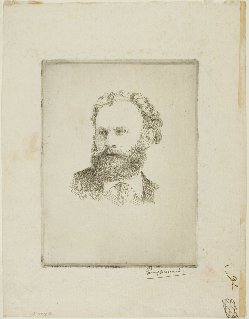 Edouard Manet portréja alkotó: Félix Henri Bracquemond