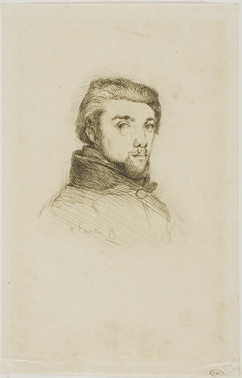 Fantin-Latour portréja alkotó: Félix Henri Bracquemond