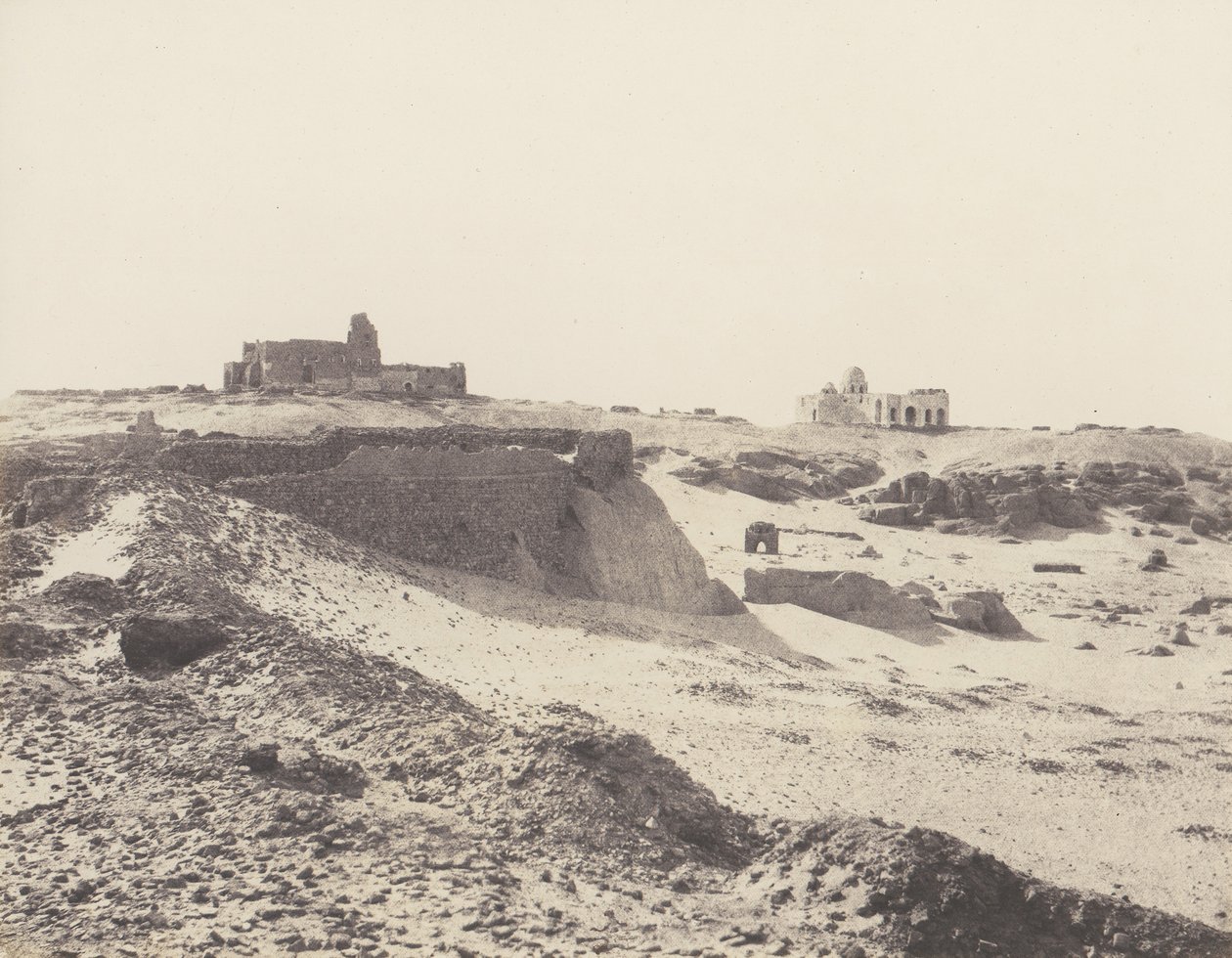 Asszuán, Az ókori arab zárvány romjai, a város délkeleti részén, 1851-52, nyomtatva 1853-54. alkotó: Félix Teynard