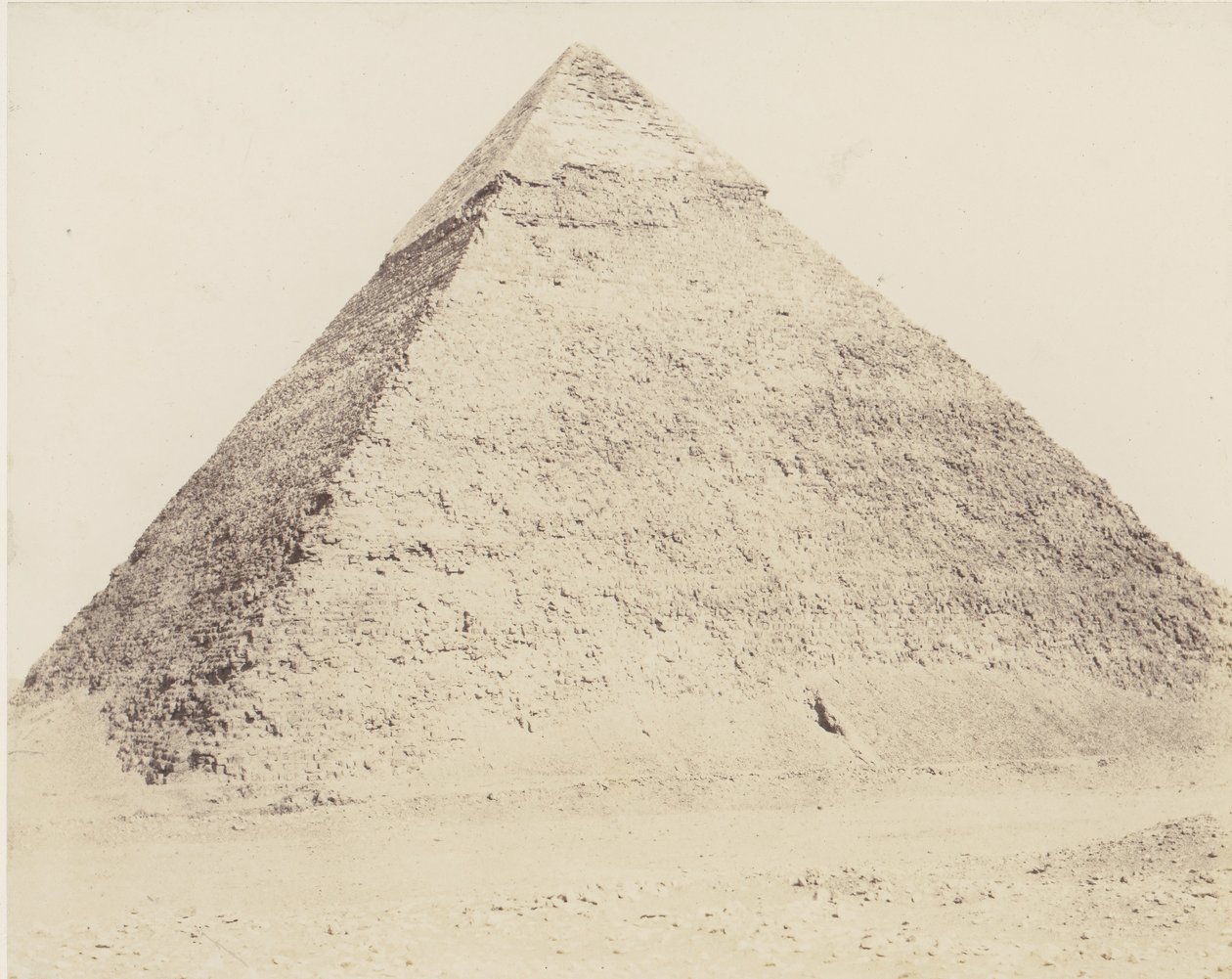 Memphisi Djizeh Necropolis, Chephren piramisa, 1851-52, nyomtatva 1853-54. alkotó: Félix Teynard