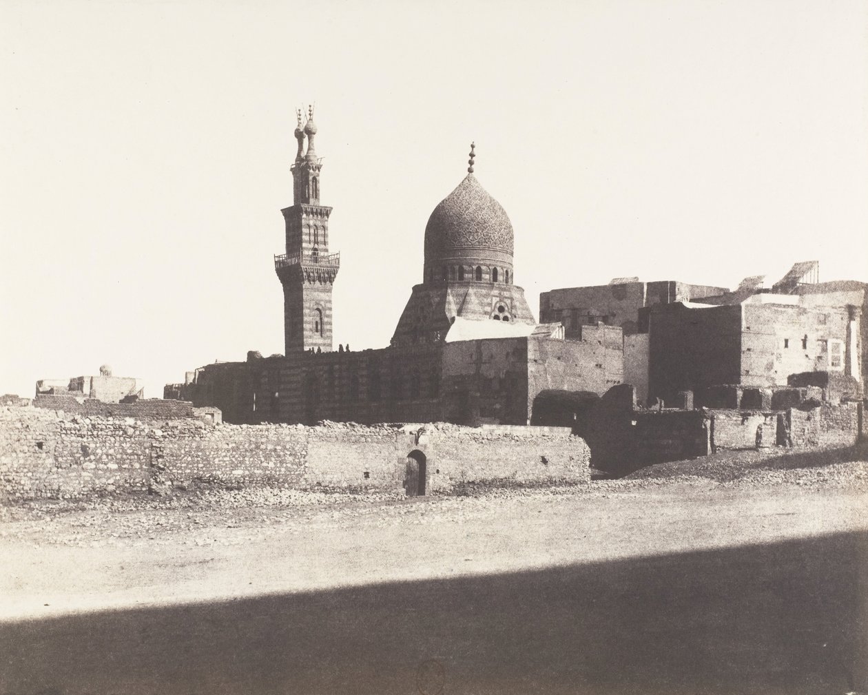 Le Kaire, Nâceryeh mecset, 1851-52, nyomtatva 1853-54. alkotó: Félix Teynard