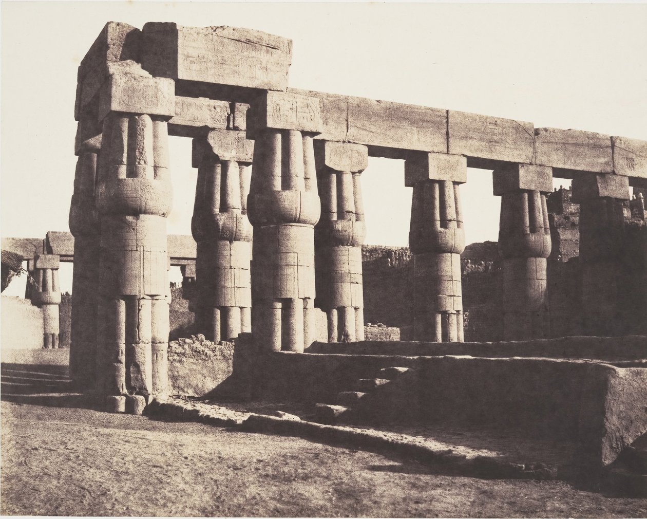 Louksor Théba, Későbbi építés - Galériák - Párhuzamok, 1851-52. alkotó: Félix Teynard