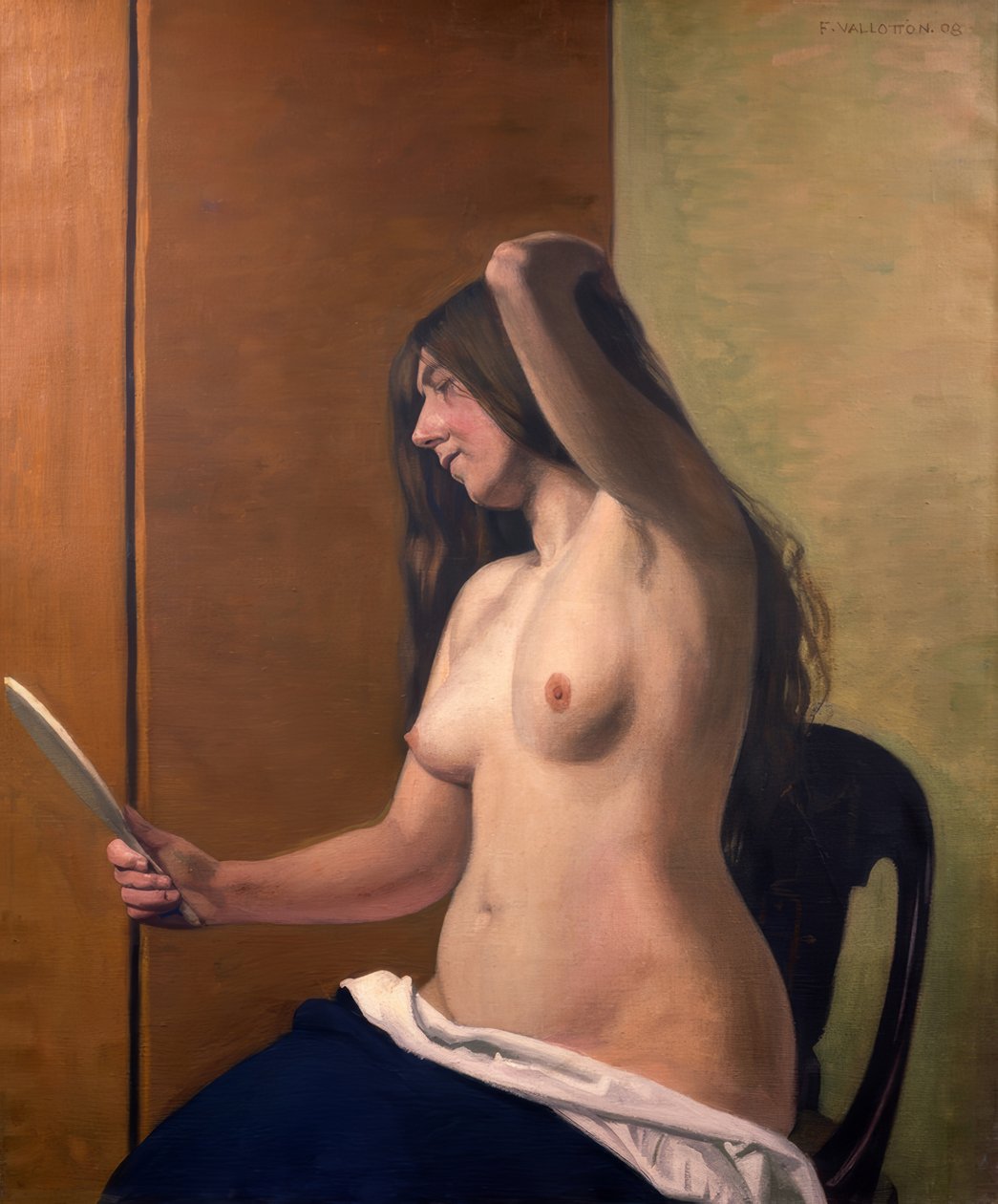 Akt tükörrel alkotó: Félix Vallotton