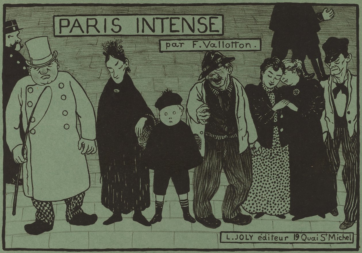 Albumborító a "Paris Intense"-hez alkotó: Félix Vallotton