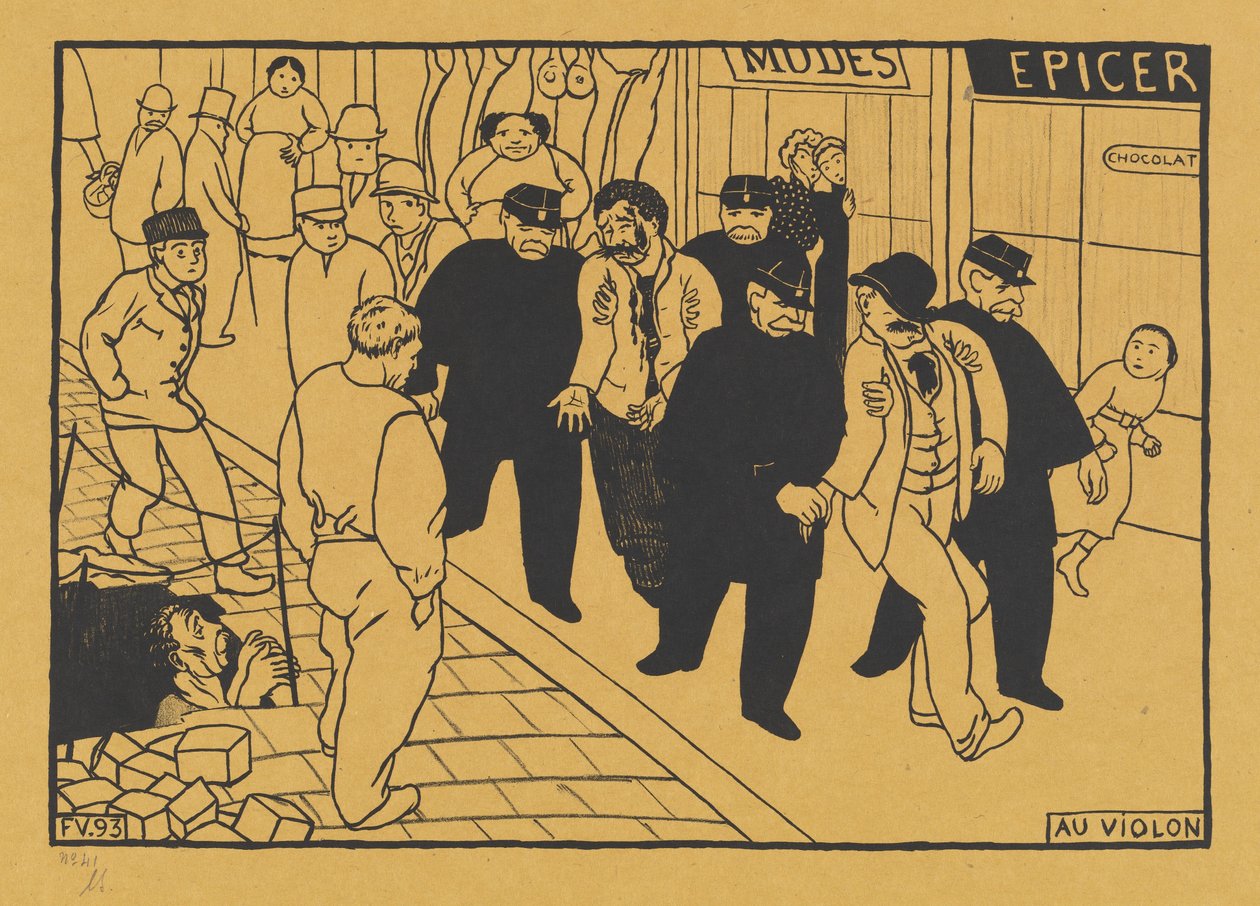 Au Violon (Ott a kancsóhoz) alkotó: Félix Vallotton