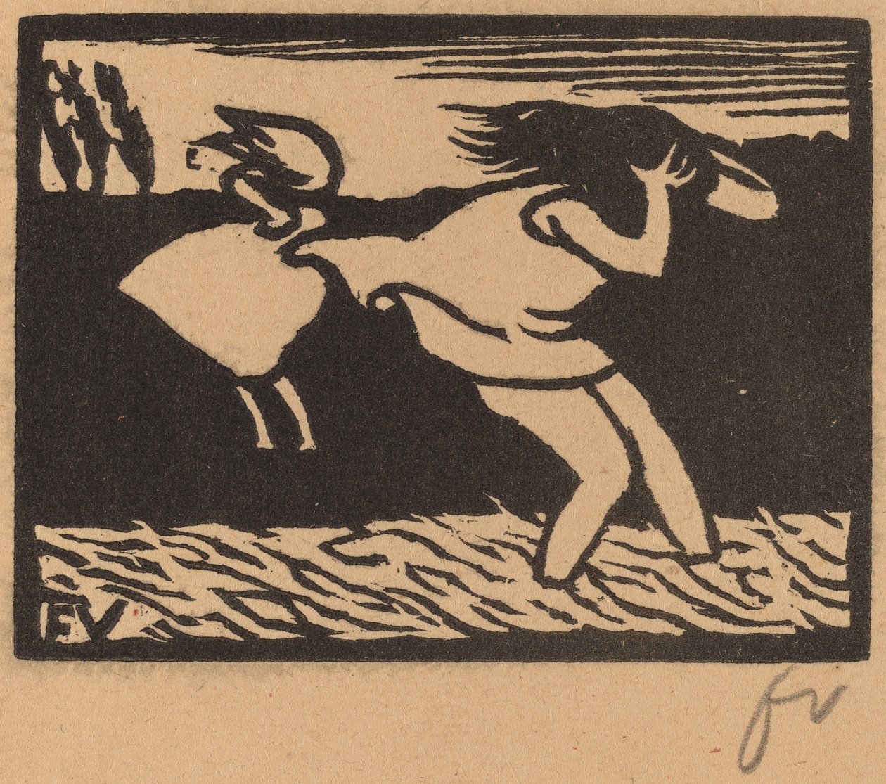 Fürdőzők viharban alkotó: Félix Vallotton