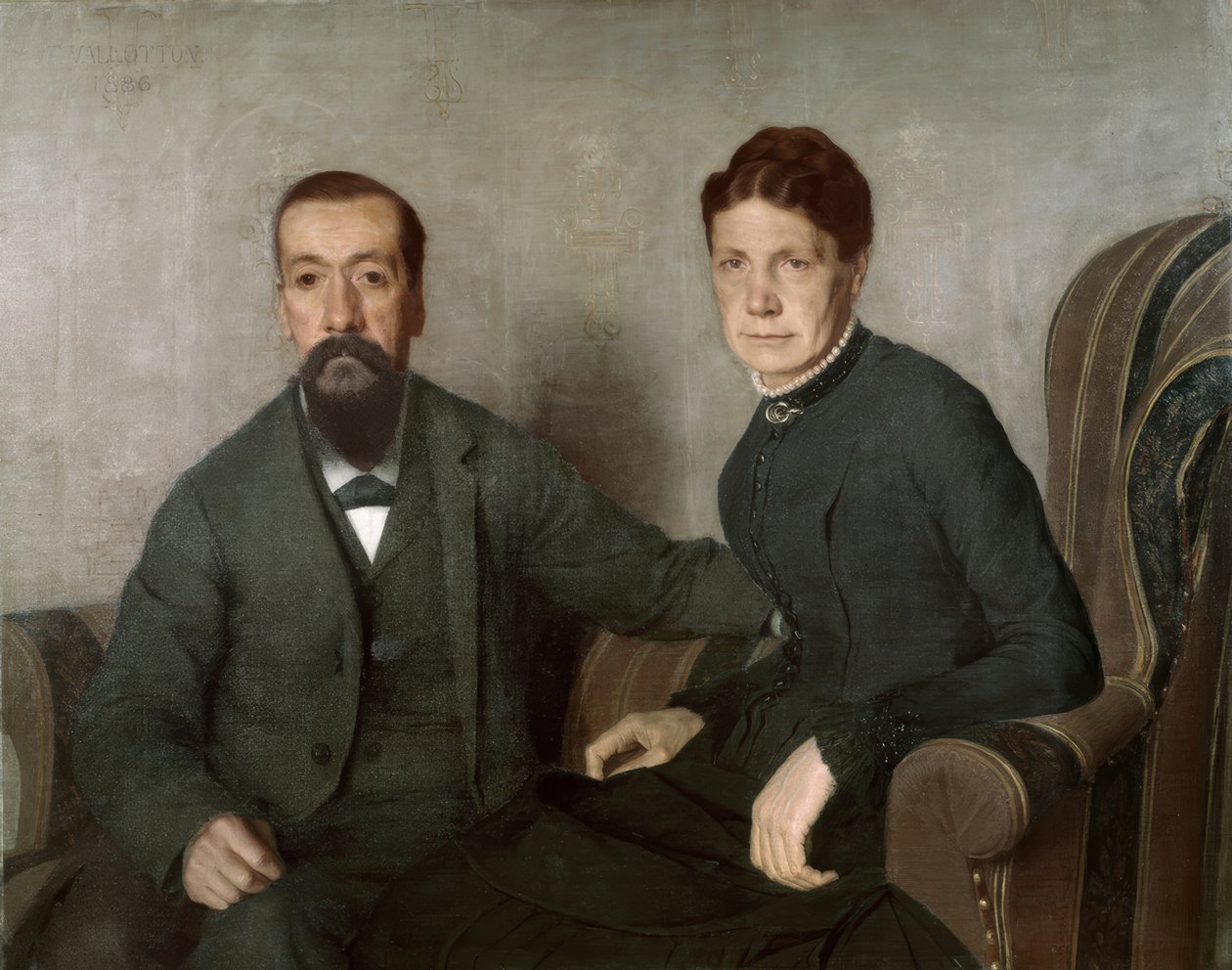 A művész szüleinek portréja alkotó: Félix Vallotton