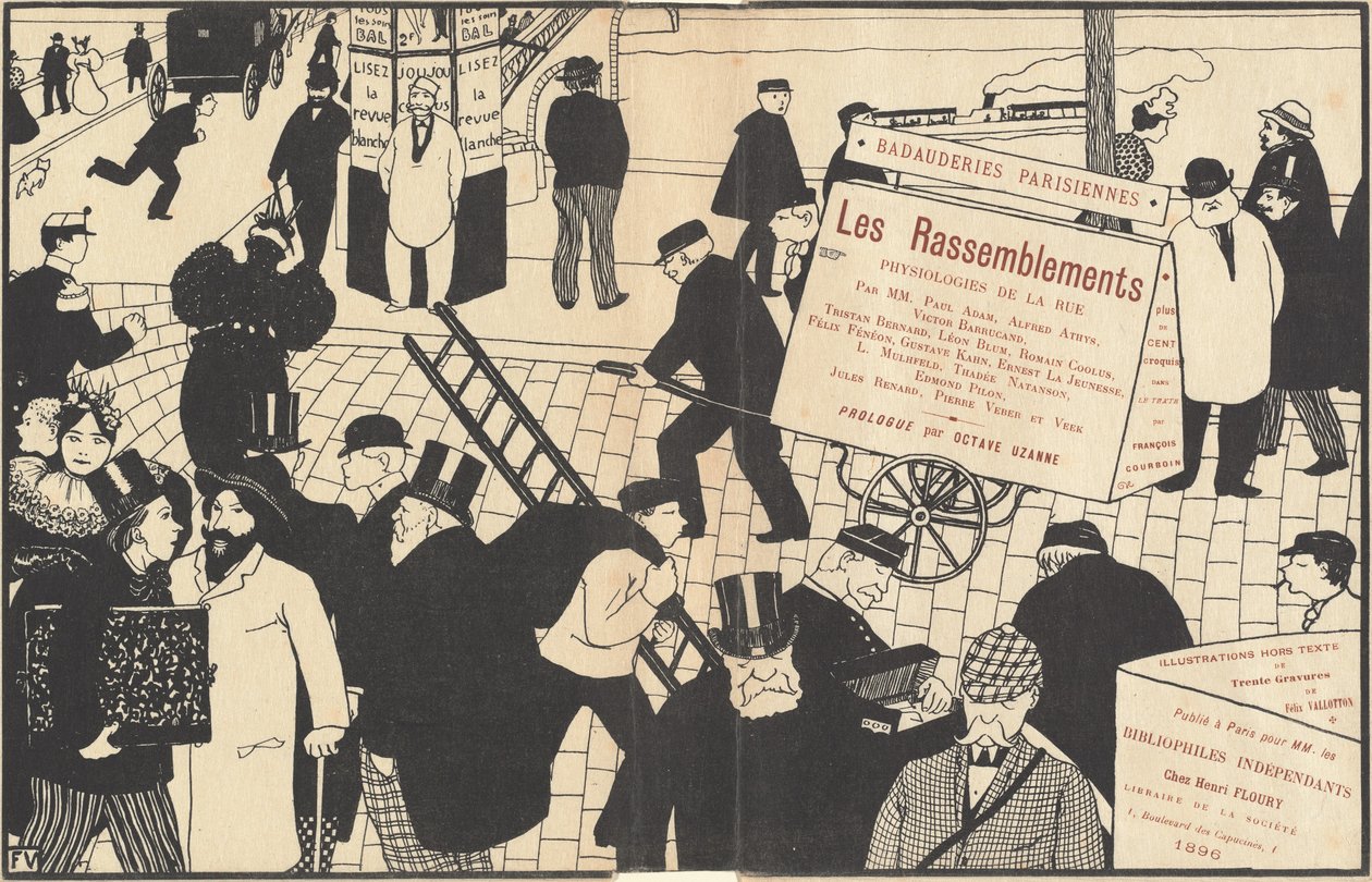 Könyvkabát a Les Rassemblements számára, 1896. alkotó: Félix Vallotton
