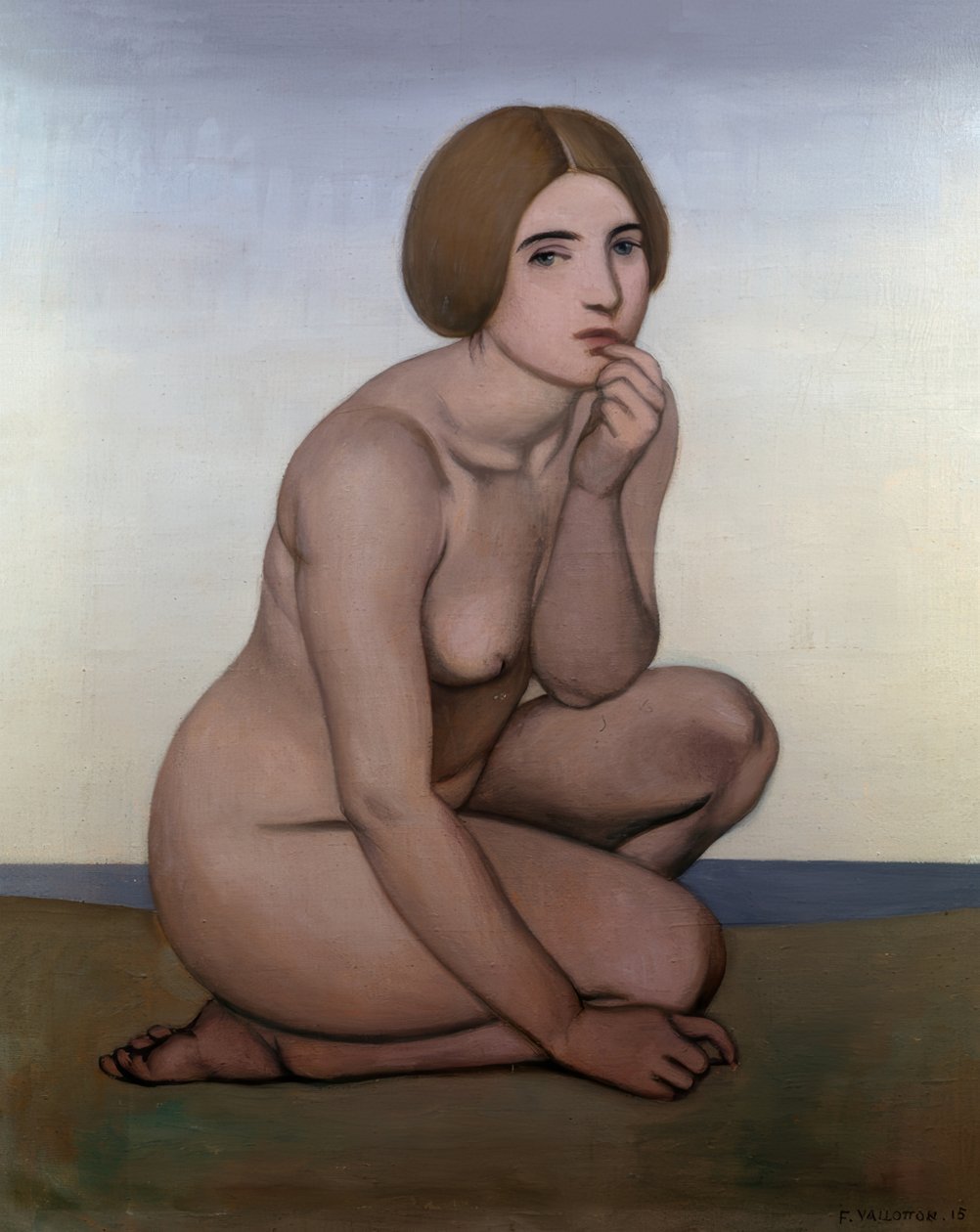 Guggoló fürdőző alkotó: Félix Vallotton