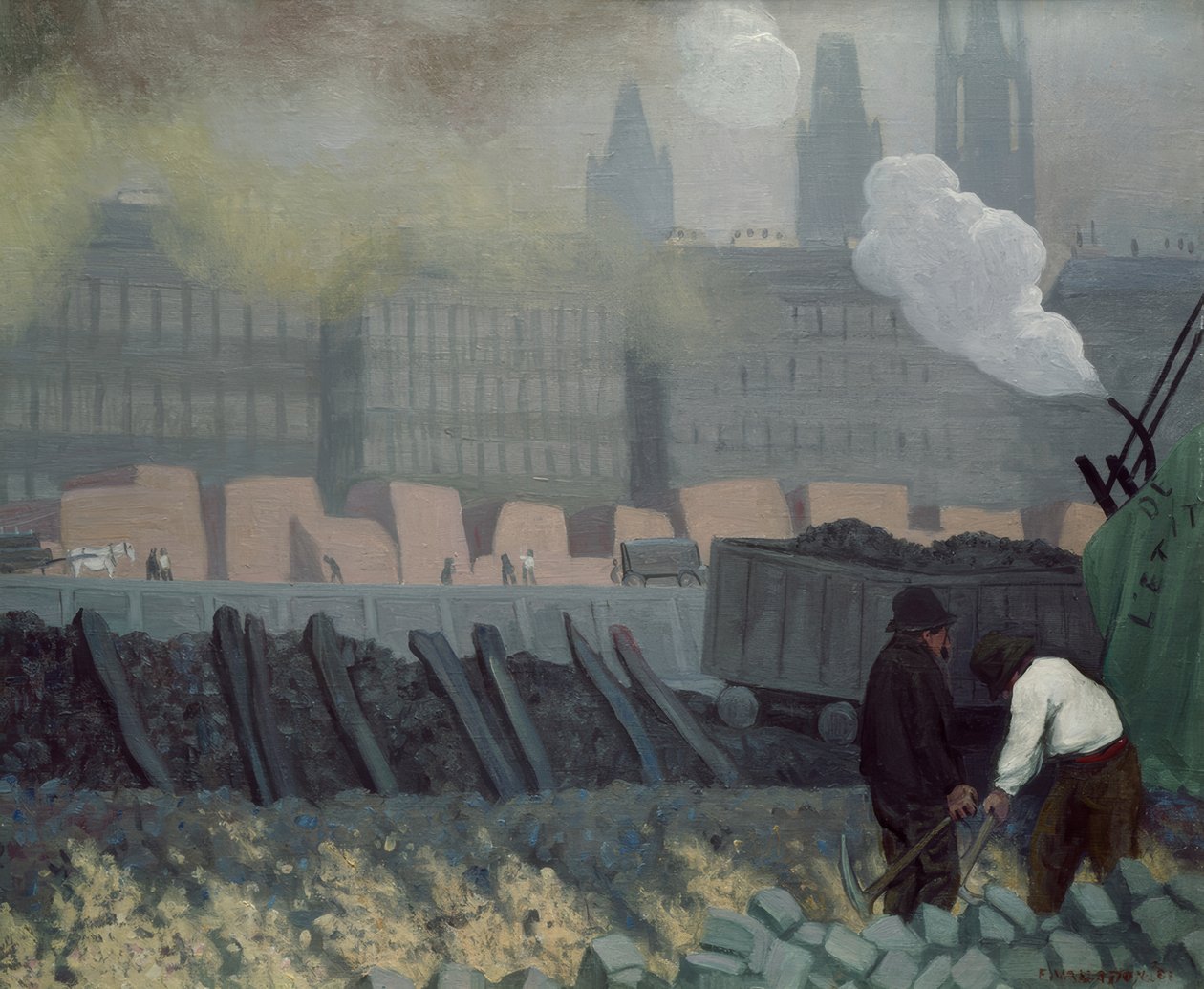 Rouen kikötője alkotó: Félix Vallotton