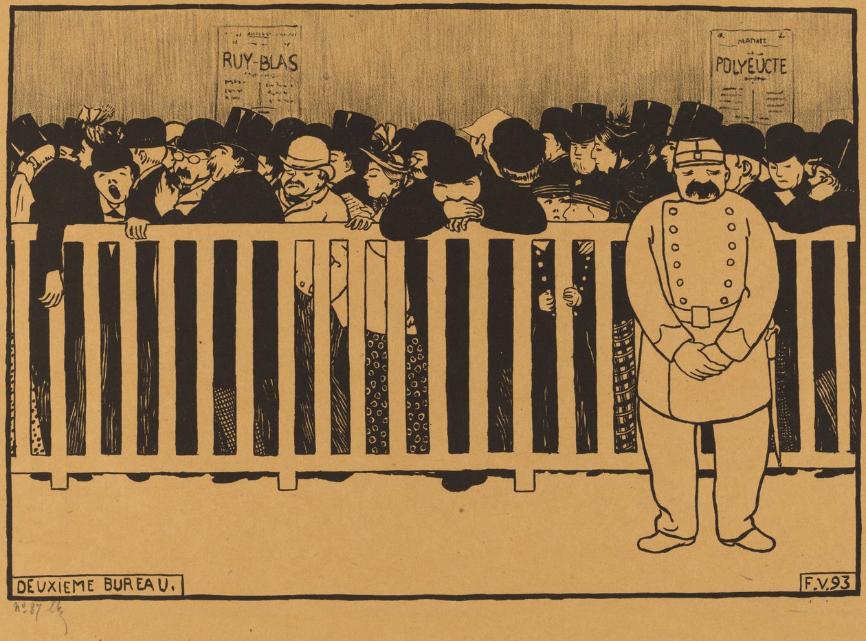 Második iroda (pénztár) alkotó: Félix Vallotton