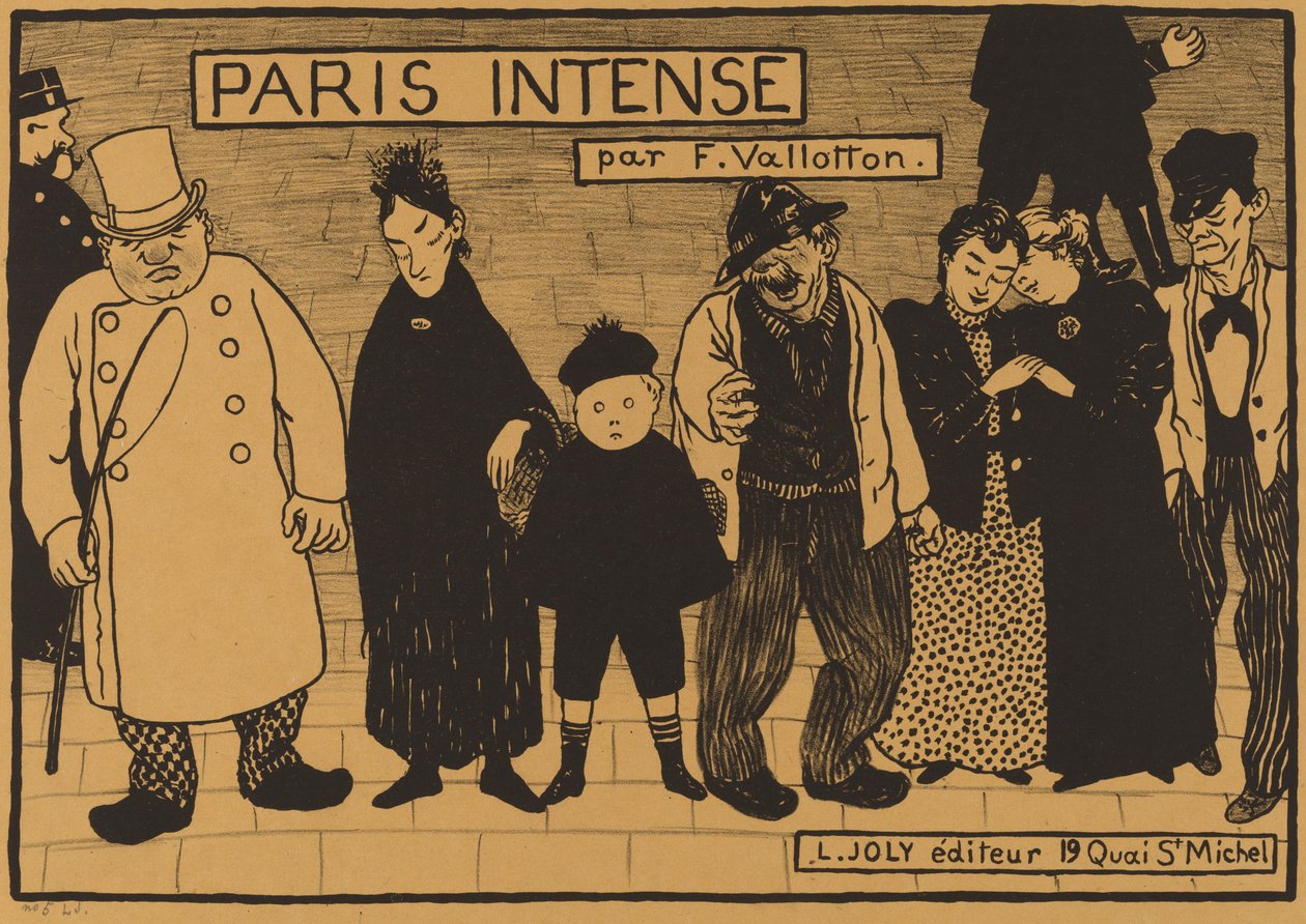 Frontispiece a "Paris Intense"-ből alkotó: Félix Vallotton