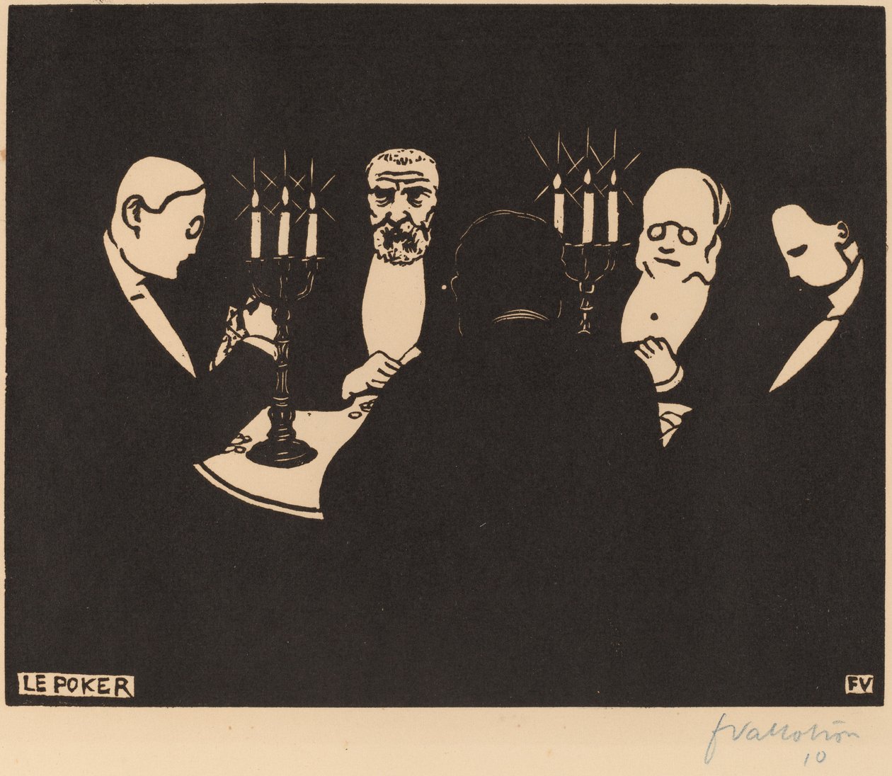 Le Poker Poker, 1896. alkotó: Félix Vallotton