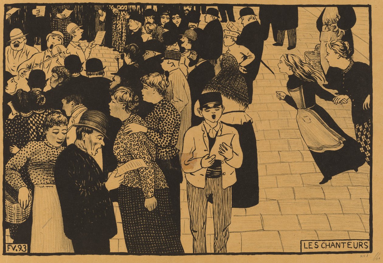 Az énekesek alkotó: Félix Vallotton