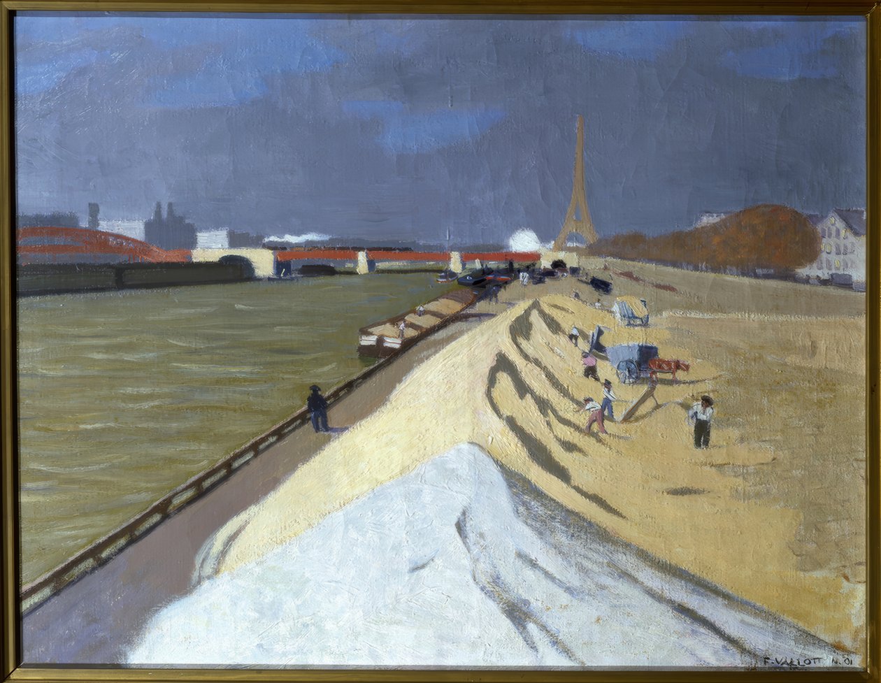 Halom fehér homok (Szajna-part) alkotó: Félix Vallotton