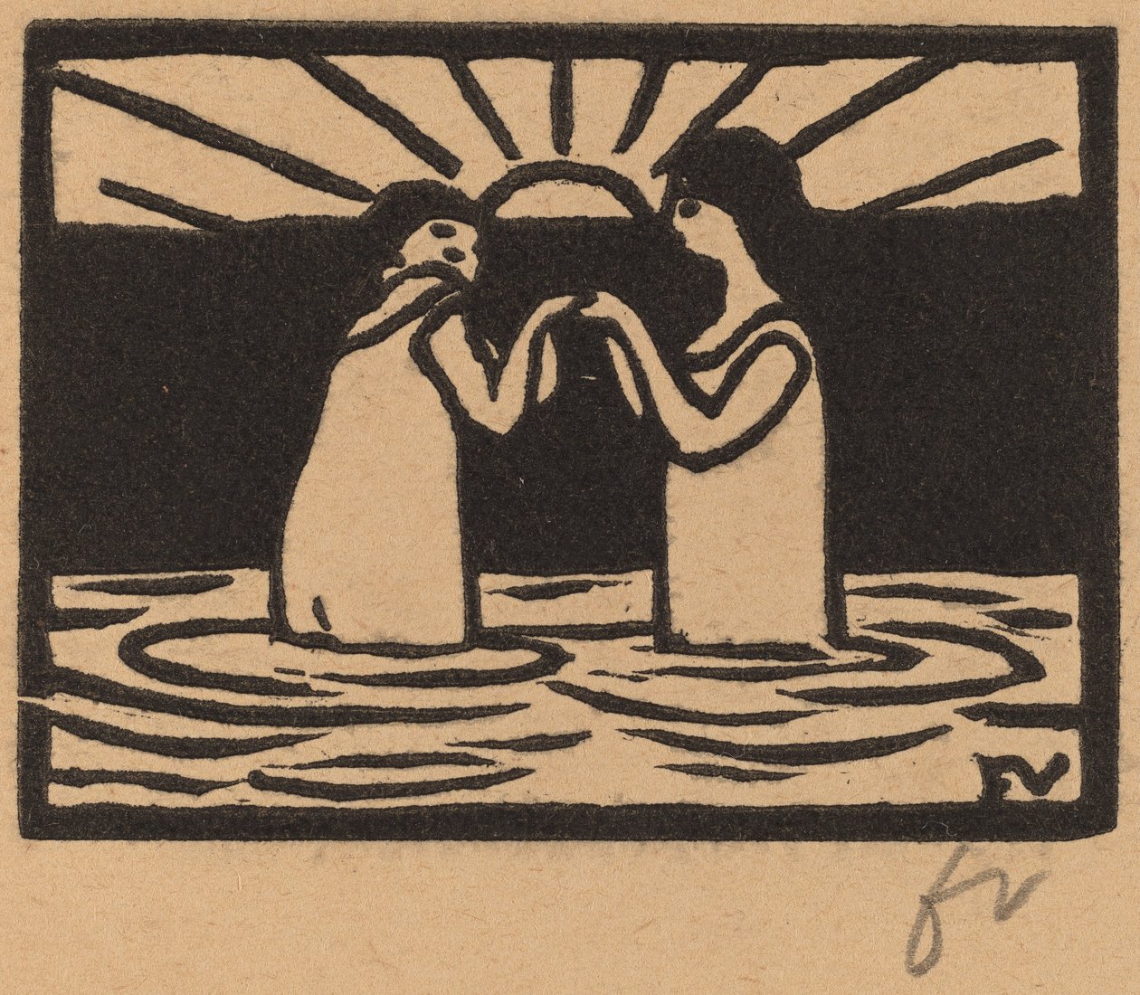 Játék a napban (Jeux au soleil) alkotó: Félix Vallotton