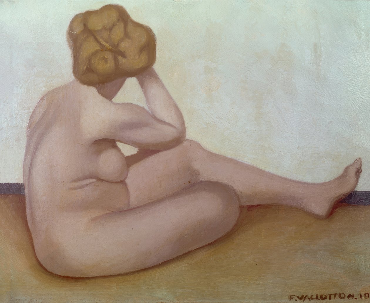 Ülő meztelen nő alkotó: Félix Vallotton