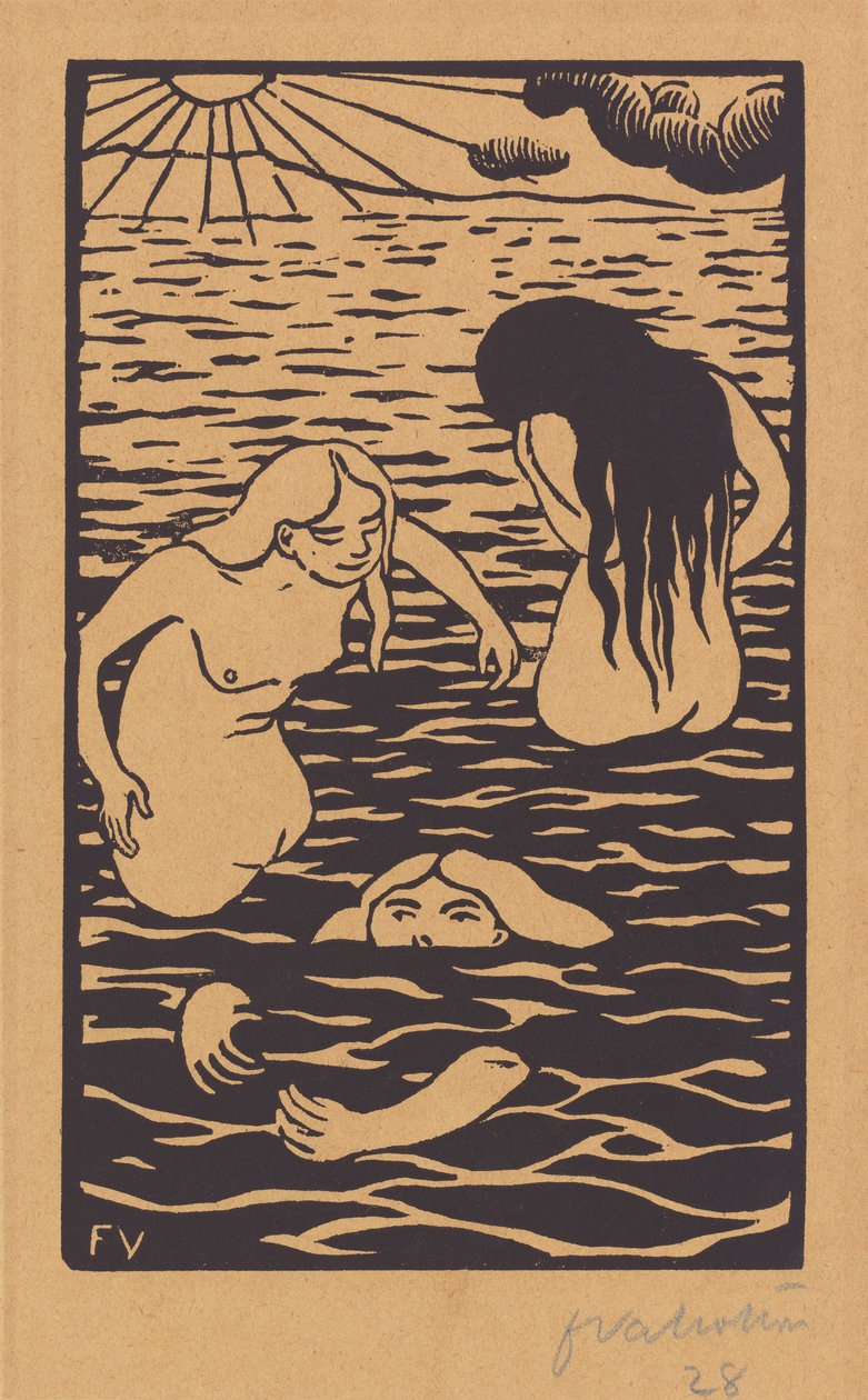 Három fürdőző alkotó: Félix Vallotton
