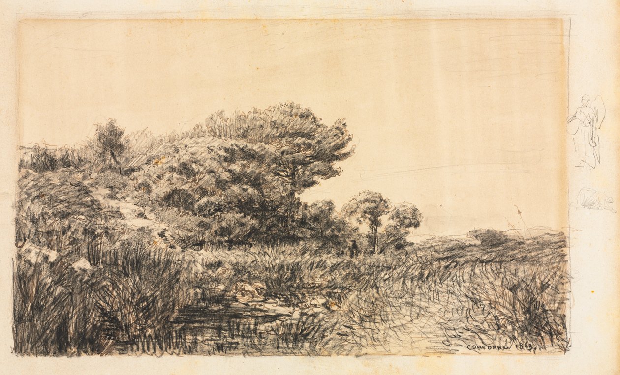 Mocsár széle Couronne-ban, 1863. alkotó: Félix Ziem