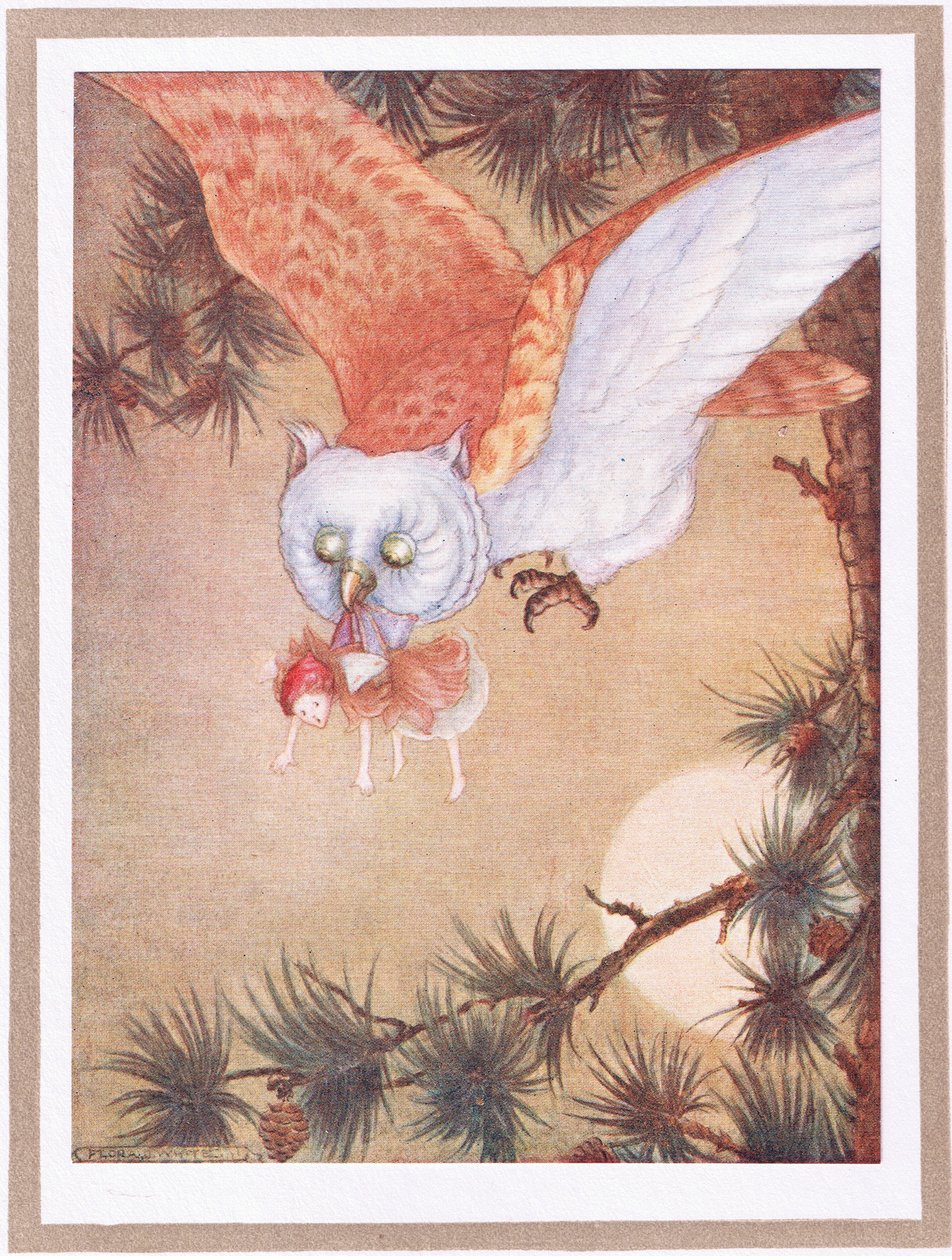 A tündér éles csípést érzett (színes litho) alkotó: Flora White