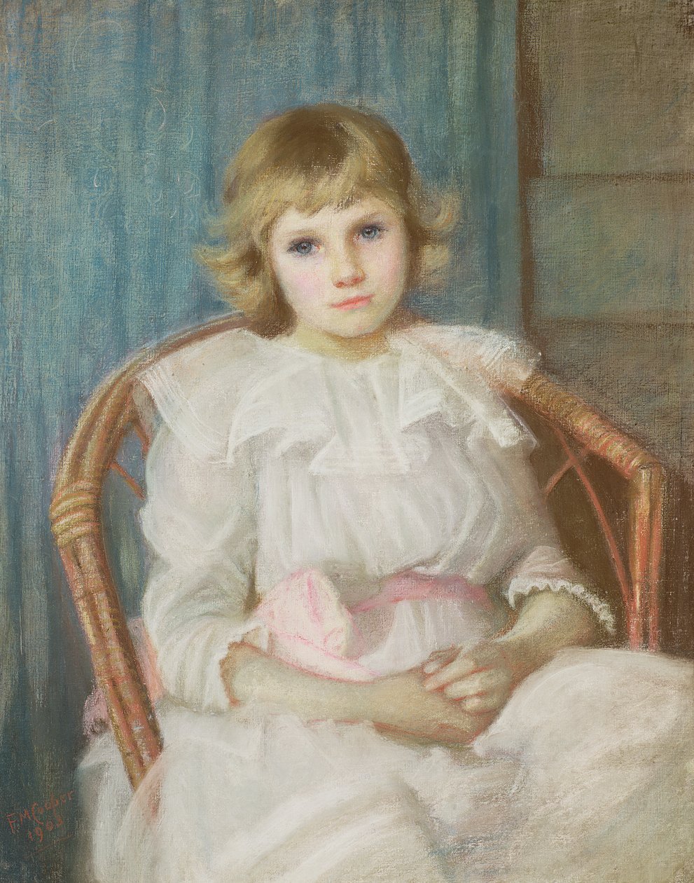 Egy fiatal lány portréja alkotó: Florence Cooper