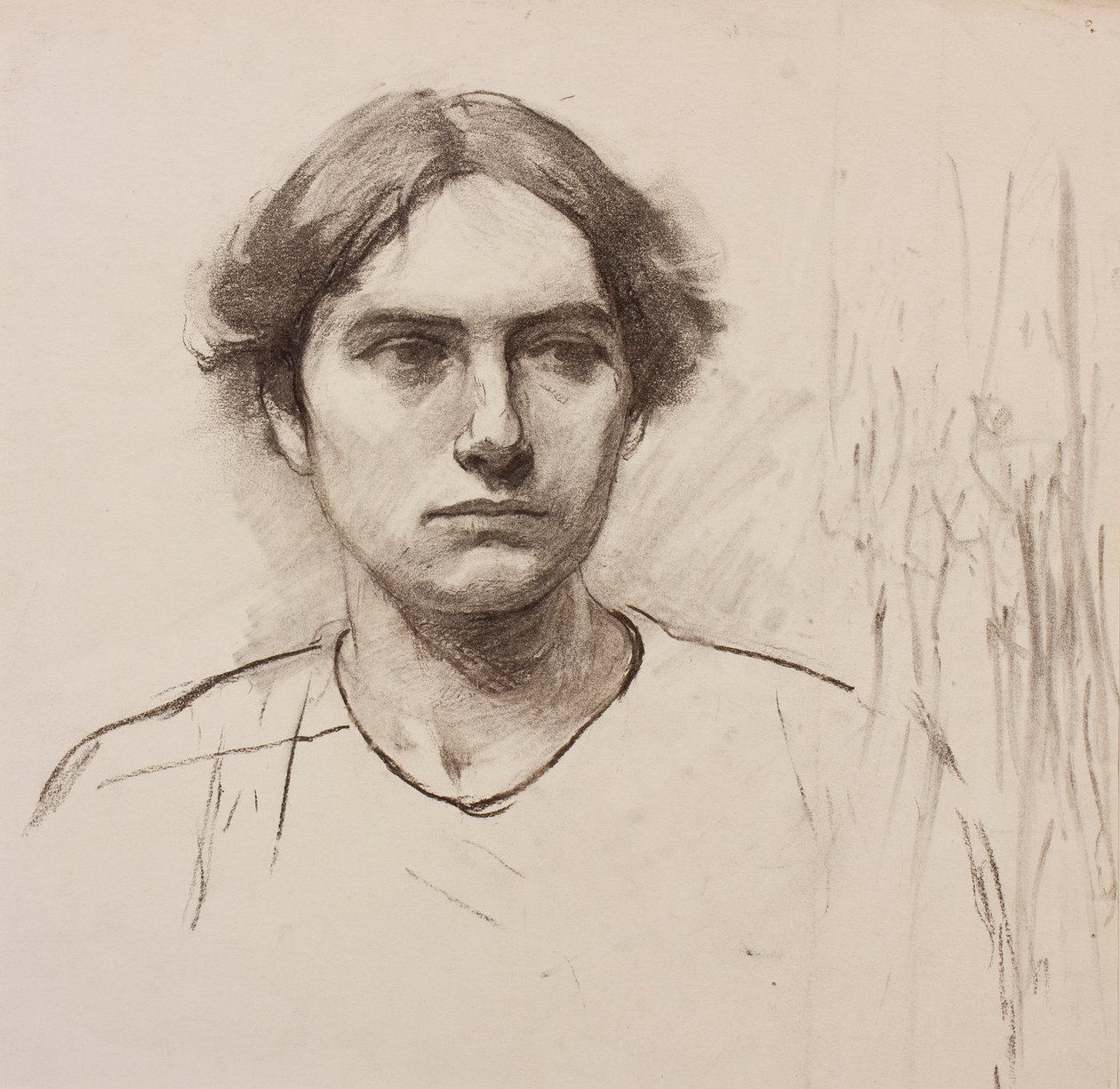 Egy művészeti iskola modelljének vezetője, 1900 körül (szén papíron) alkotó: Florence Eleanor Shepard