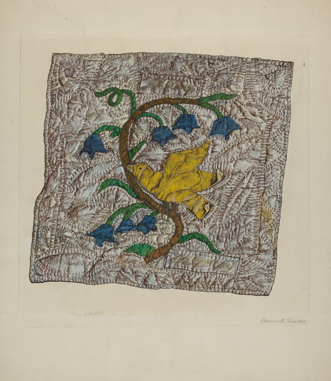Quilt Block: "Állandóság" alkotó: Florence Truelson