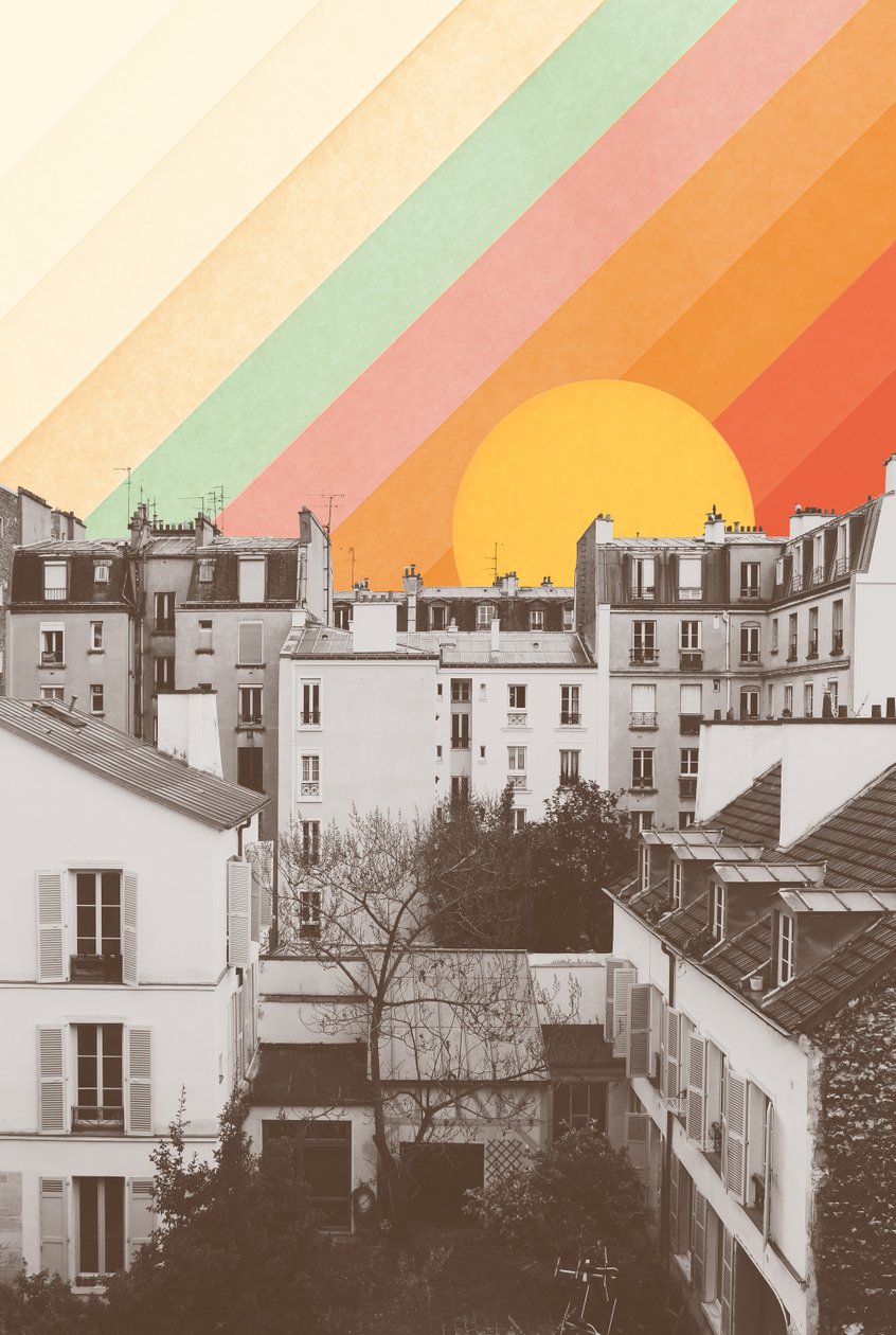 Rainbow Sky Above Paris, 2020 (fényképezés, digitális) alkotó: Florent Bodart
