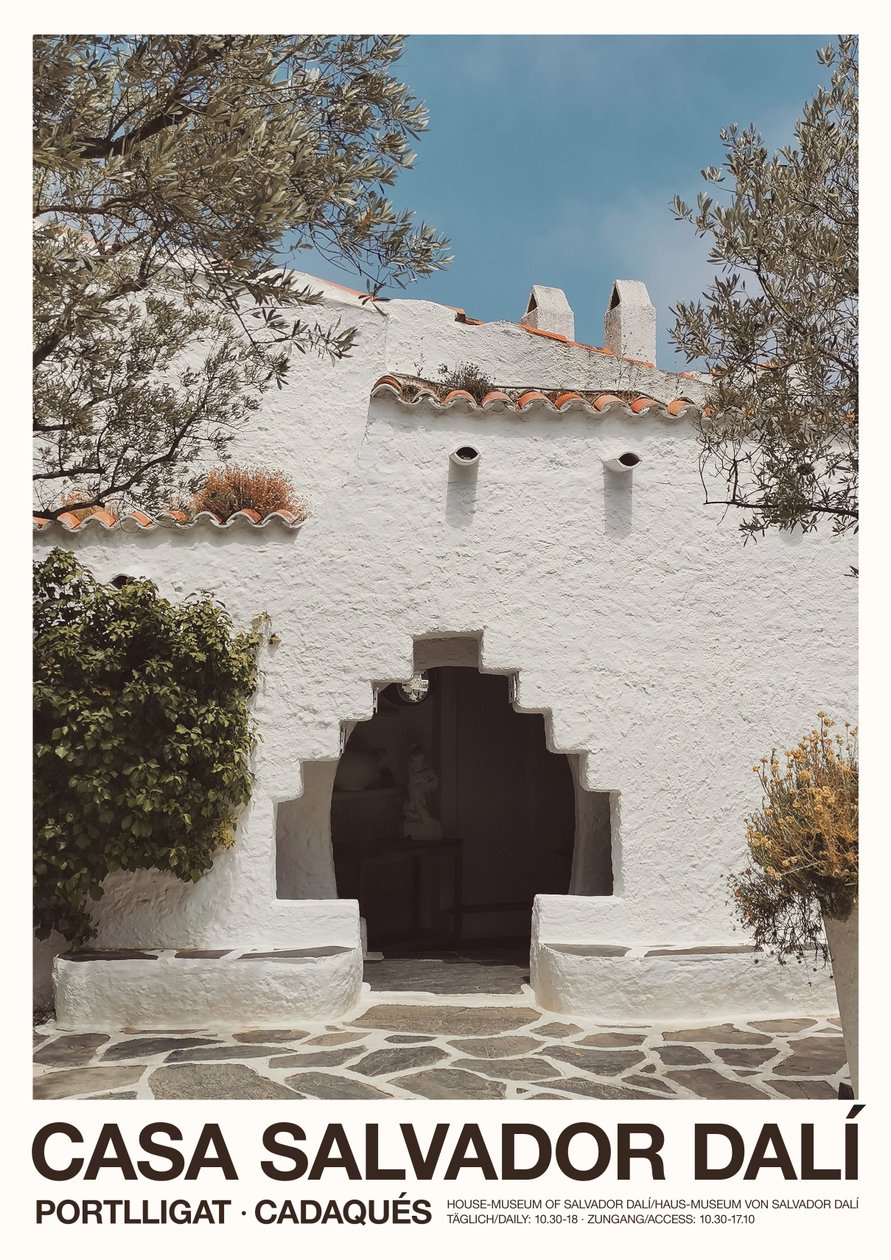 Négyszögletes ajtó - Casa Salvador Dalí, 2023 (fotó) alkotó: Florent Bodart