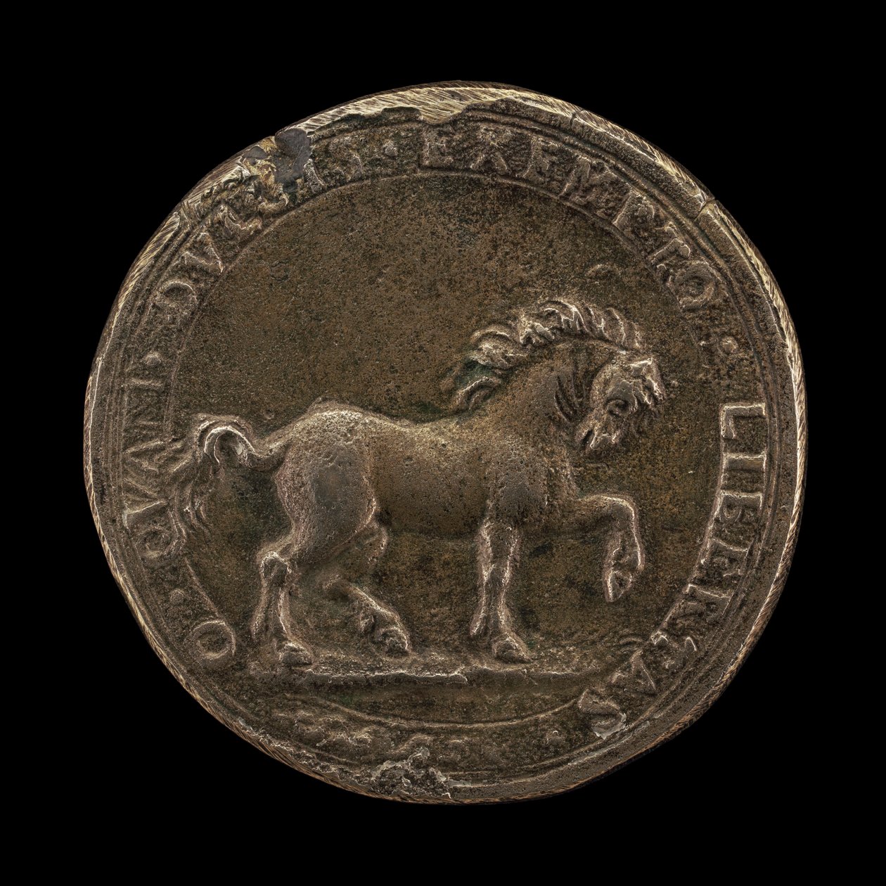 Ló Pawing the Earth, 1545 körül (öntött nem sterling ezüst) (6240388 hátoldala) alkotó: Florentine School