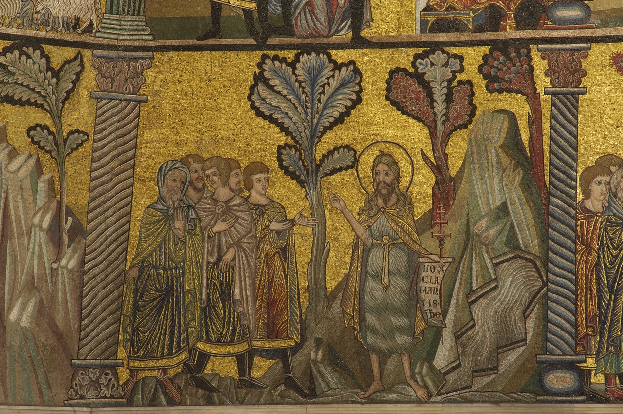 A baptisták prédikációja (mozaik) alkotó: Florentine School