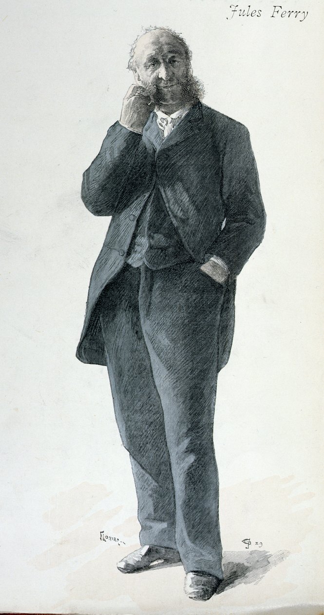 Jules Ferry (1832-93), borítóillusztráció a „La Revue Illustree”-ből, 1889. október 15. alkotó: Florian