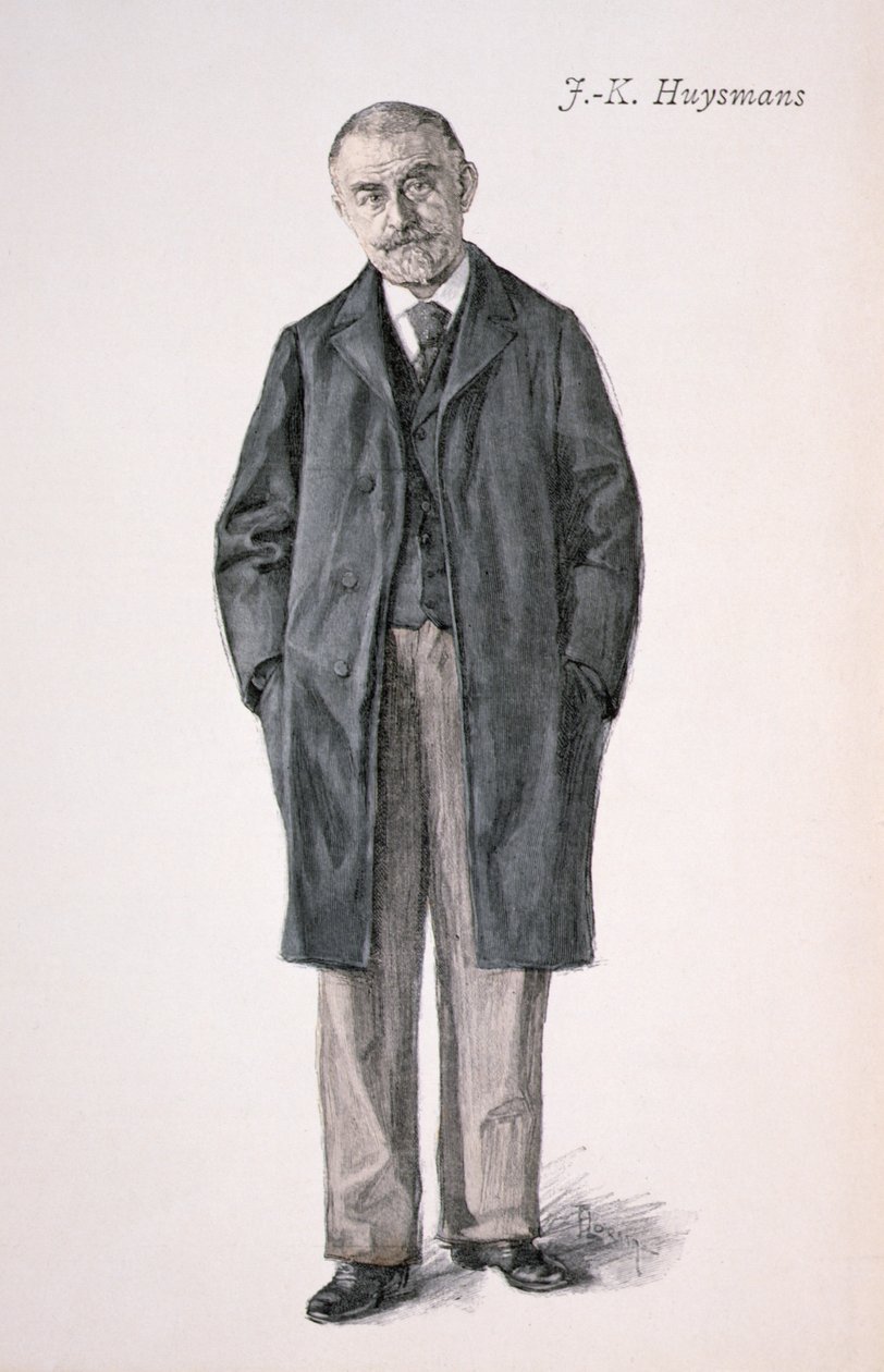 Joris Karl Huysmans (1848-1907) a "La Revue Illustre"-ból. alkotó: Florian
