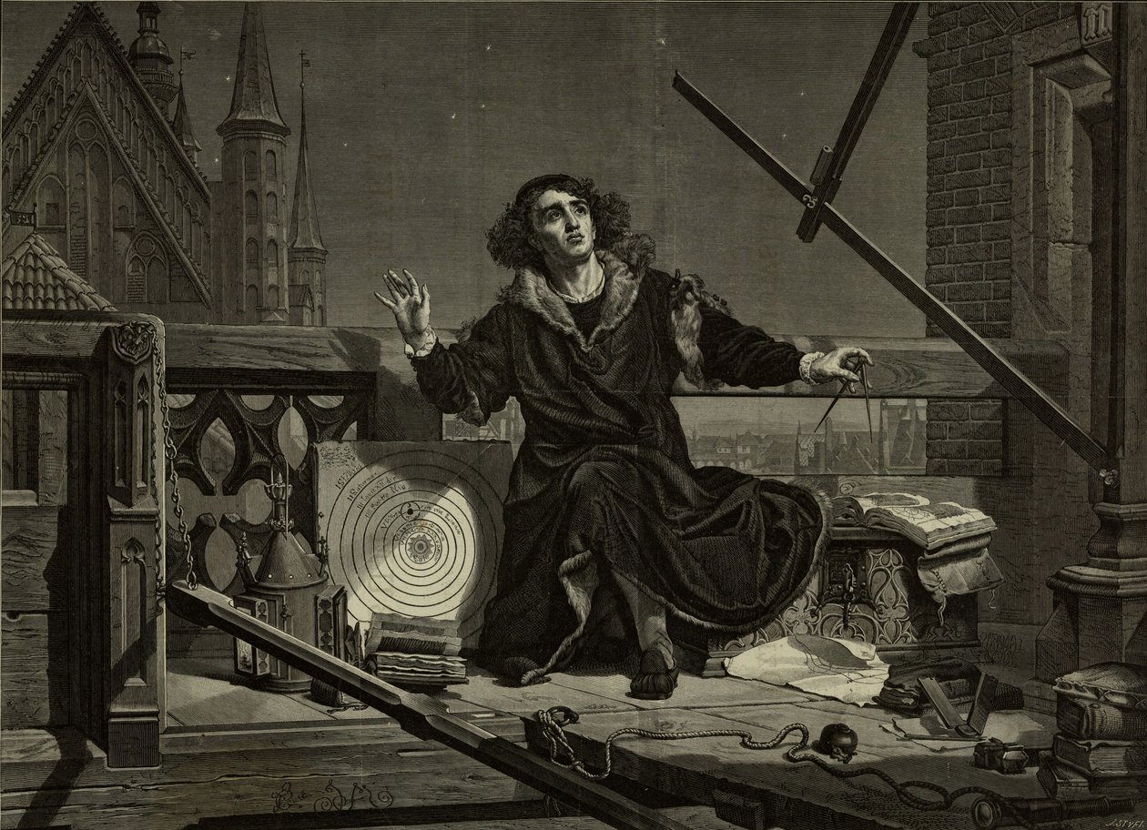 Nicolaus Kopernikusz Jan Matejko után, 1874. alkotó: Florian Stanislaw Cynk