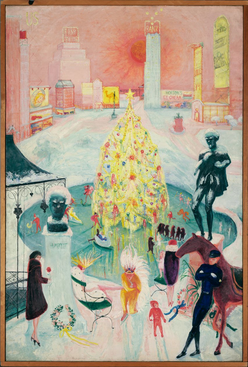 Karácsony, 1930-40 körül (olaj, vászon) alkotó: Florine Stettheimer
