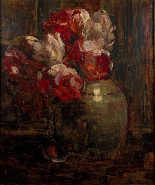 Gyömbérüveg tulipánnal alkotó: Floris Verster