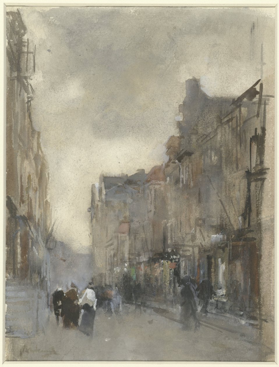 Utcakép Hágában alkotó: Floris Arntzenius (signed by artist)