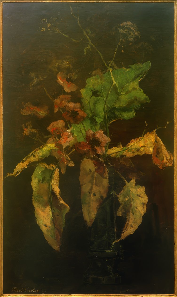 Kökörcsin és levelek alkotó: Floris Verster