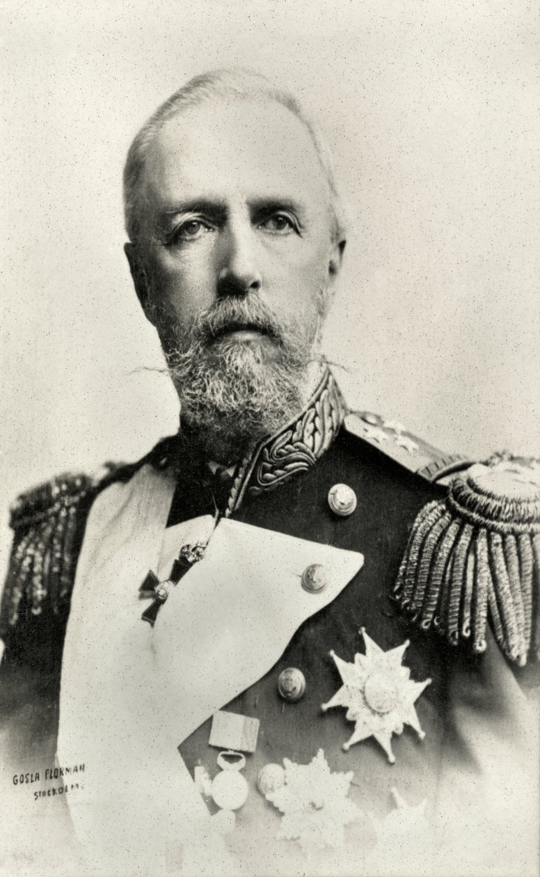 II. Oszkár, svéd és norvég király portréja (fotó) alkotó: Florman Gosla