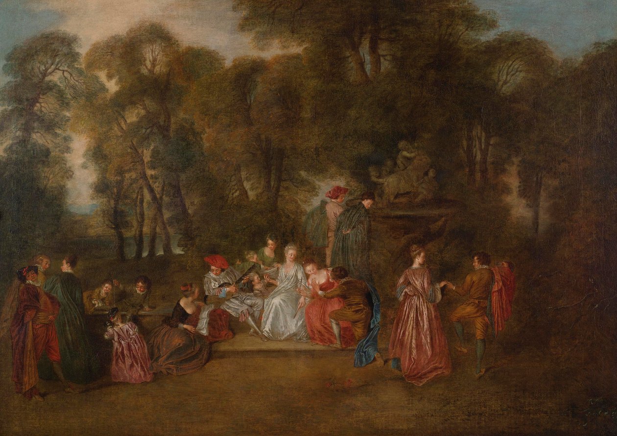 Galáns buli alkotó: Follower of Antoine Watteau