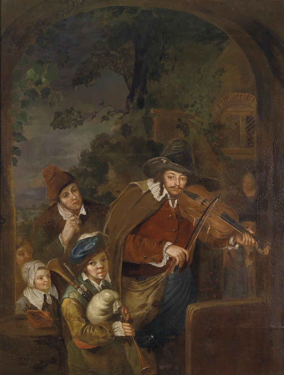 Turné zenészek alkotó: Follower of Christian Wilhelm Ernst Dietrich